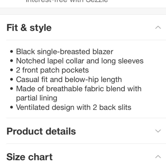 Women's Relaxed Fit Essential Blazer - A New
Day™м Black - Picture 11 of 11